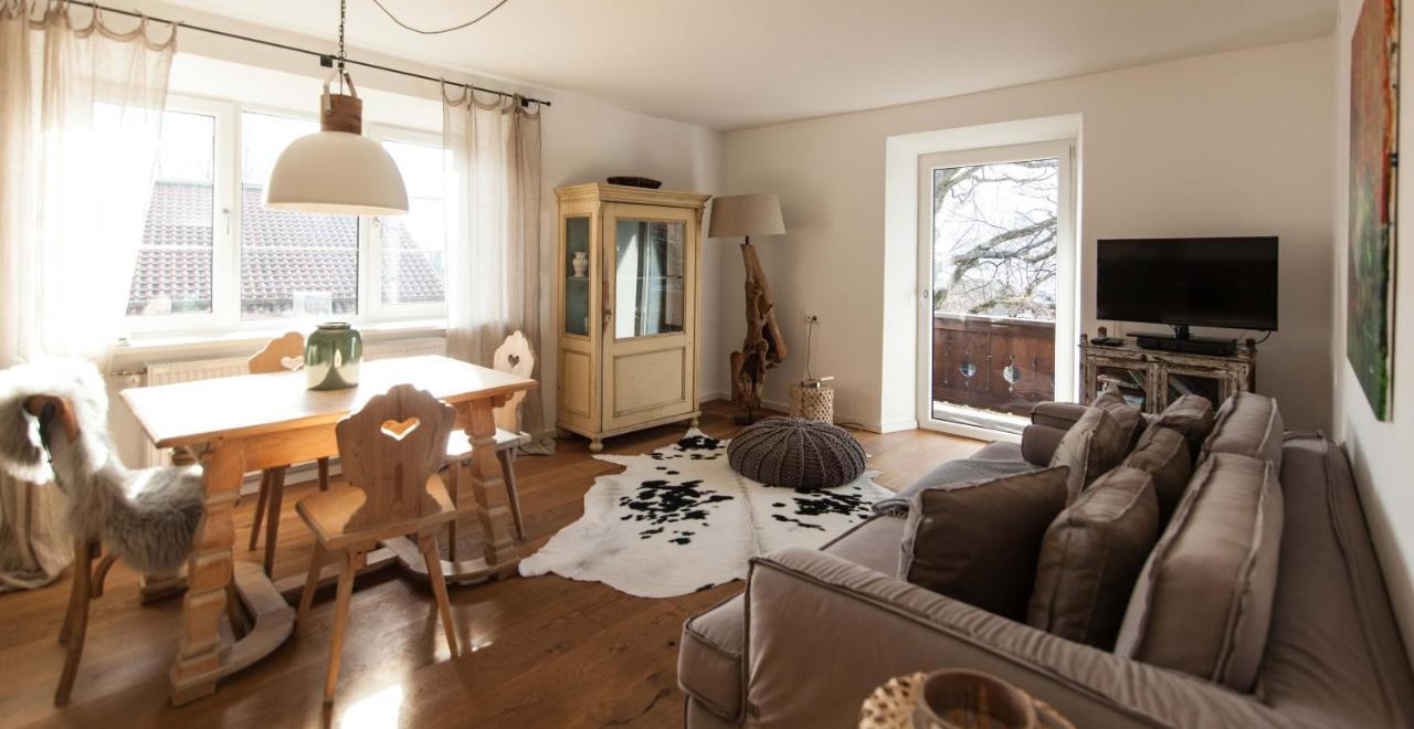 Modern-Bayrisches Apartment Mit Seeblick Tegernsee Exteriör bild