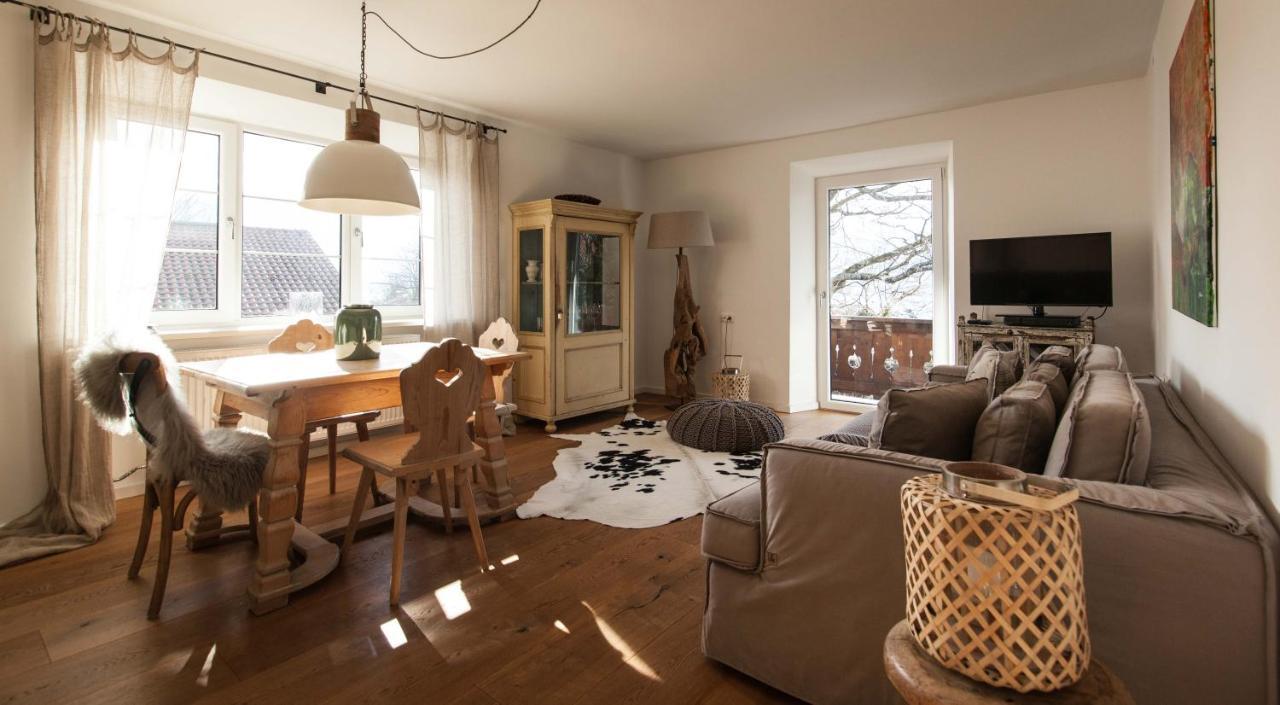 Modern-Bayrisches Apartment Mit Seeblick Tegernsee Exteriör bild